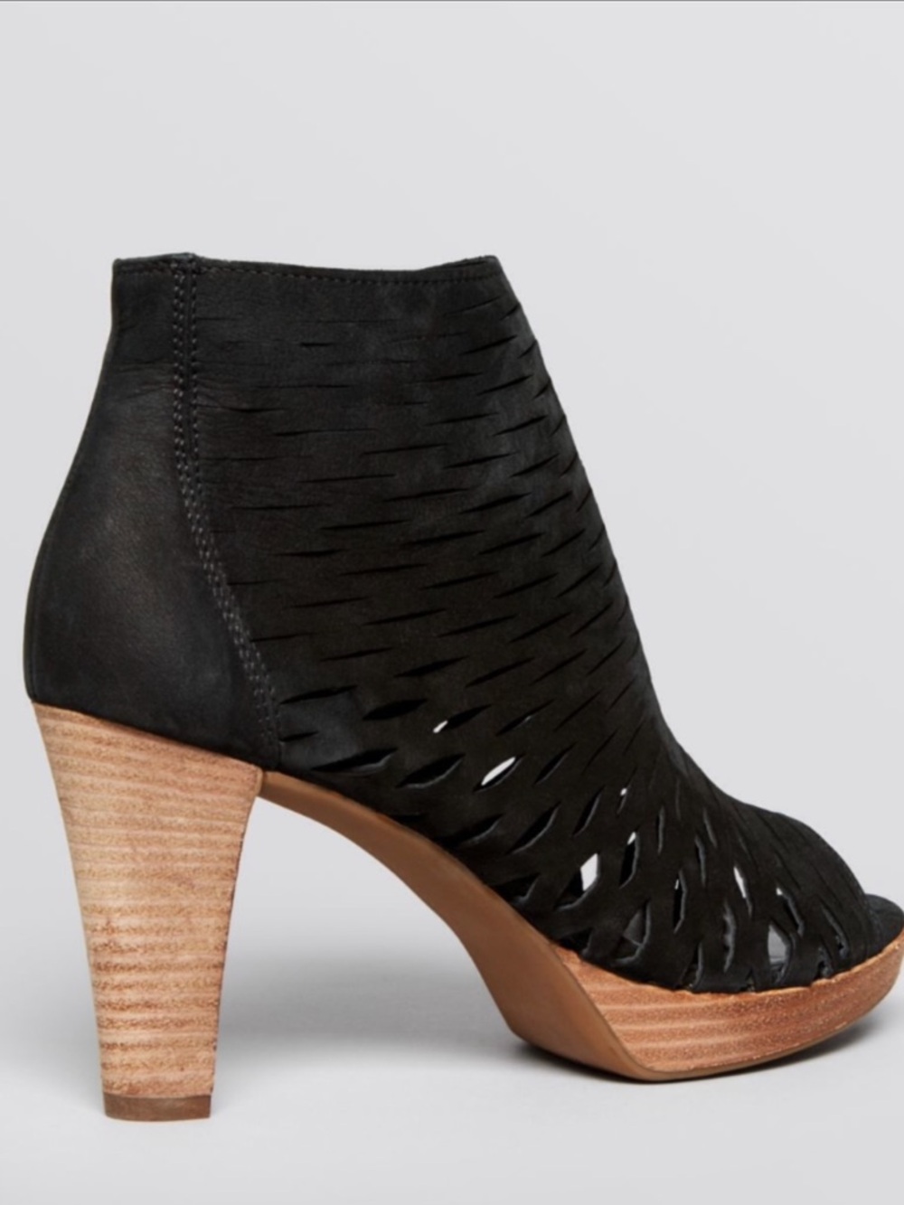 Paul Green Women’s Bravo Dress Black Peep-Toe Heel Ankle Boot